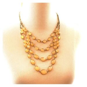 Yellow statement necklace